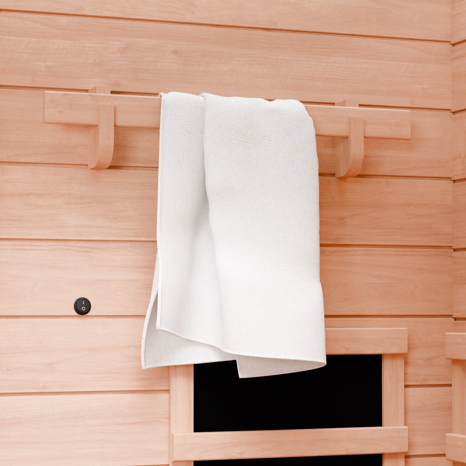 Dewello Infrarotkabine PIERSON 135cm x 105cm inkl. Vollspektrumstrahler, Bodenstrahler