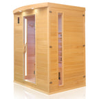 Dewello Infrarotkabine PIERSON 160cm x 105cm inkl. Vollspektrumstrahler, Bodenstrahler