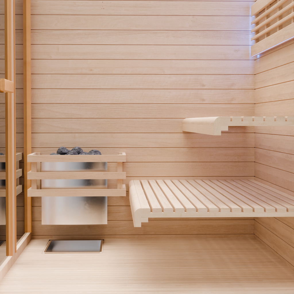 Dewello Finnische Sauna TOFINO 160cm x 150cm