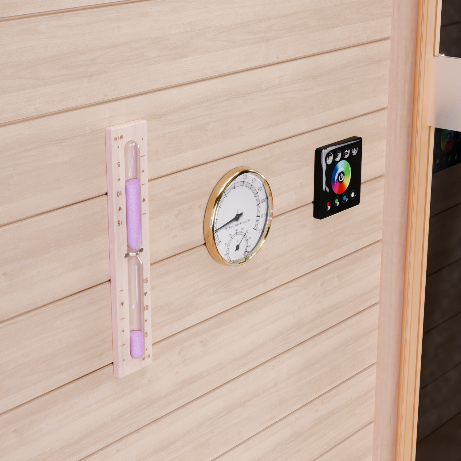 Dewello Finnische Sauna TOFINO 160cm x 150cm