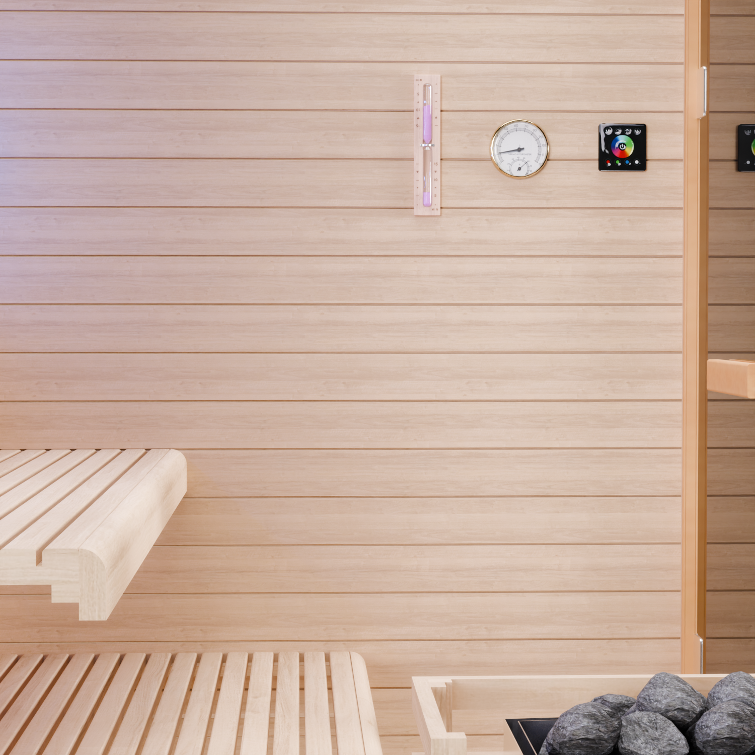 Dewello Finnische Sauna TOFINO 160cm x 150cm