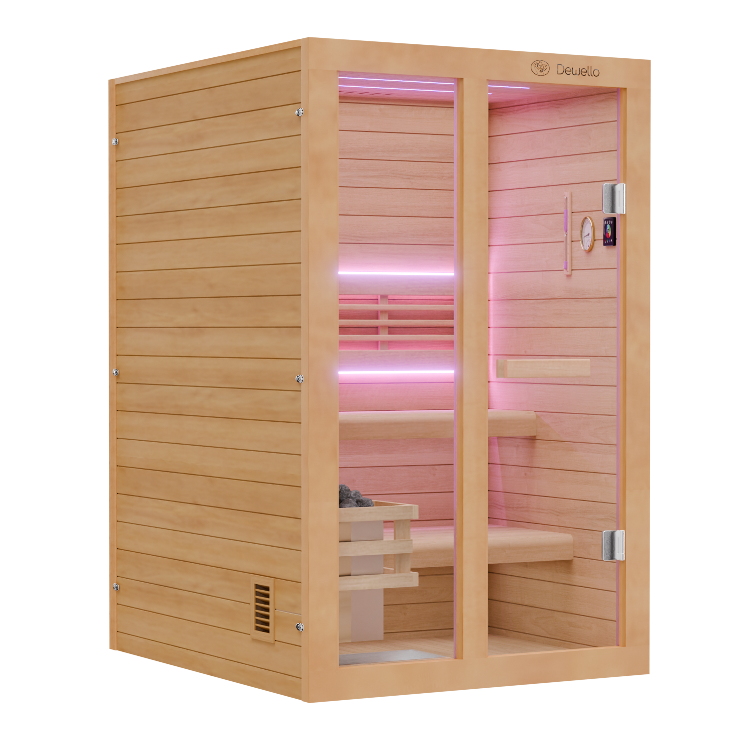Dewello Finnische Sauna TOFINO 120cm x 140cm