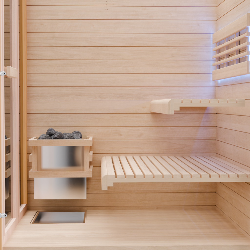 Dewello Finnische Sauna TOFINO 120cm x 140cm