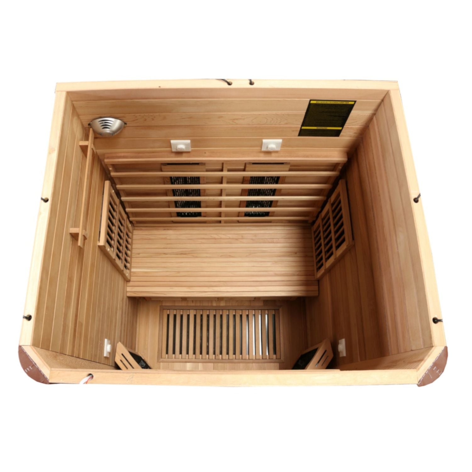 Dewello Infrarotkabine TORONTO 127cm x 106cm inkl. Vollspektrumstrahler, Bodenstrahler