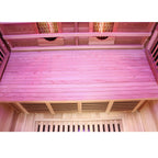 Dewello Infrarotkabine TORONTO 127cm x 106cm inkl. Vollspektrumstrahler, Bodenstrahler