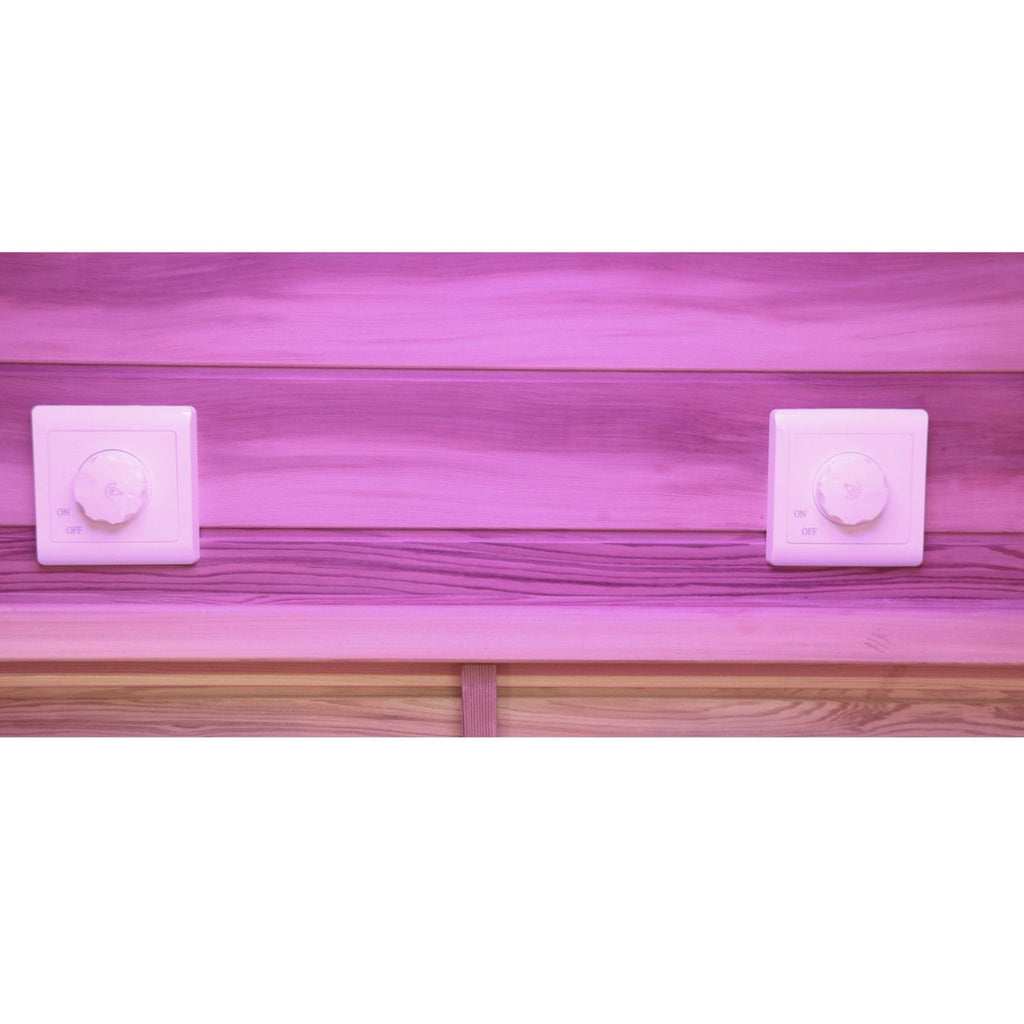 Dewello Infrarotkabine TORONTO 127cm x 106cm inkl. Vollspektrumstrahler, Bodenstrahler