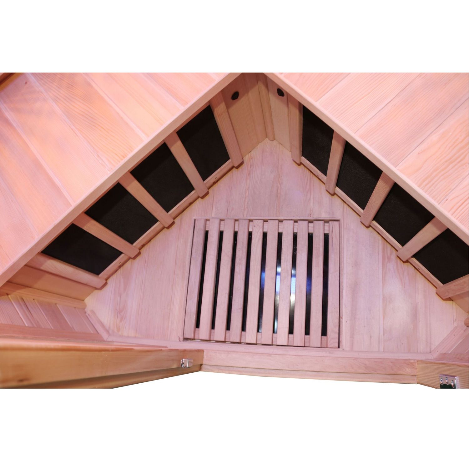 Dewello Infrarotkabine LAKEFIELD 2 120cm x 120cm inkl. Vollspektrumstrahler, Bodenstrahler