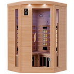 Dewello Infrarotkabine LAKEFIELD 3 120cm x 120cm inkl. Vollspektrumstrahler, Bodenstrahler