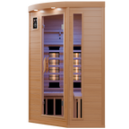 Dewello Infrarotkabine LAKEFIELD 3 120cm x 120cm inkl. Vollspektrumstrahler, Bodenstrahler