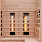 Dewello Infrarotkabine LAKEFIELD 3 120cm x 120cm inkl. Vollspektrumstrahler, Bodenstrahler