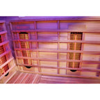 Dewello Infrarotkabine TORONTO 152cm x 152cm inkl. Vollspektrumstrahler, Bodenstrahler