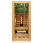 Dewello Infrarotkabine MILTON 90cm x 90cm inkl. Vollspektrumstrahler, Bodenstrahler