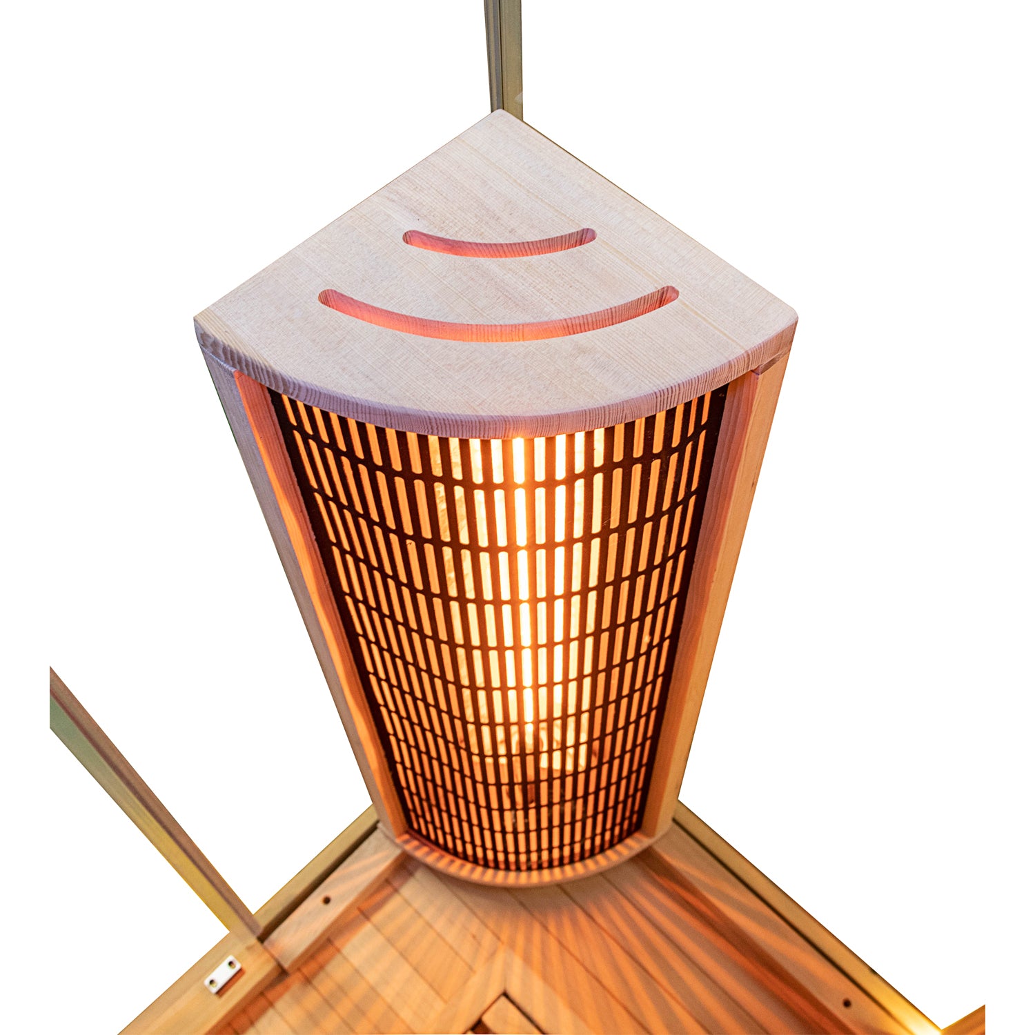 Dewello Infrarotkabine KINGSTON 130cm x 105cm inkl. Vollspektrumstrahler, Bodenstrahler