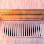 Dewello Infrarotkabine KINGSTON 130cm x 105cm inkl. Vollspektrumstrahler, Bodenstrahler