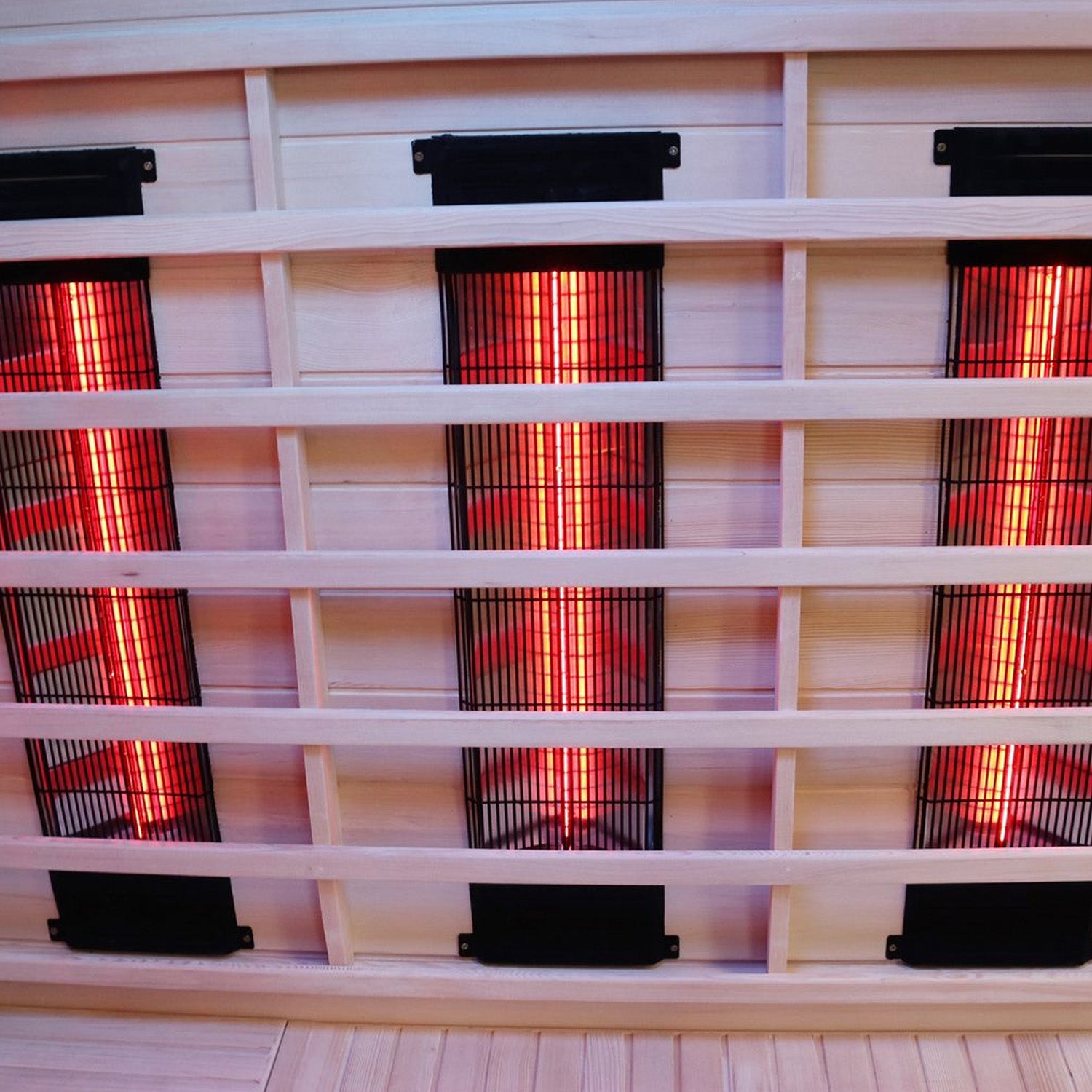 Dewello Infrarotkabine BRANDON 140cm x 140cm inkl. Vollspektrumstrahler, Bodenstrahler