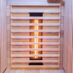 Dewello Infrarotkabine KINGSTON 90cm x 90cm inkl. Vollspektrumstrahler, Bodenstrahler