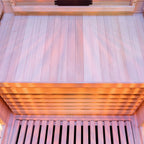 Dewello Infrarotkabine KINGSTON 90cm x 90cm inkl. Vollspektrumstrahler, Bodenstrahler