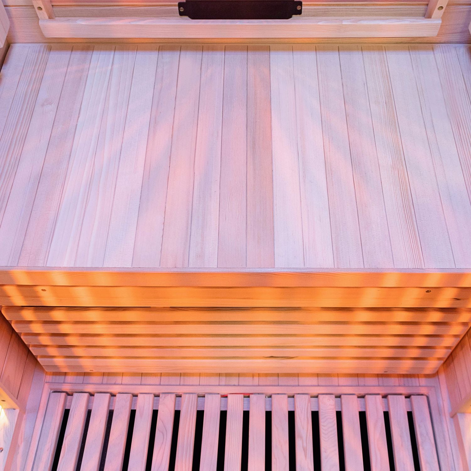 Dewello Infrarotkabine KINGSTON 90cm x 90cm inkl. Vollspektrumstrahler, Bodenstrahler