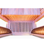 Dewello Infrarotkabine KINGSTON 90cm x 90cm inkl. Vollspektrumstrahler, Bodenstrahler