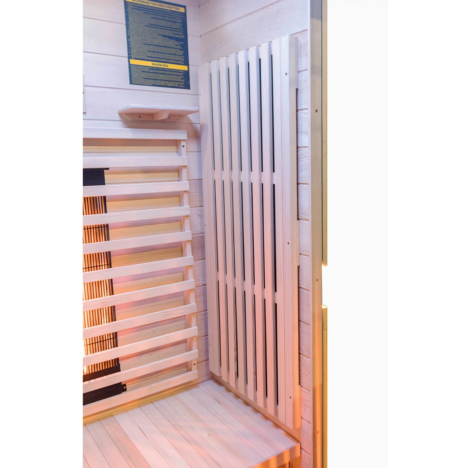 Dewello Infrarotkabine KINGSTON 90cm x 90cm inkl. Vollspektrumstrahler, Bodenstrahler