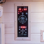 Dewello Infrarotkabine KINGSTON 90cm x 90cm inkl. Vollspektrumstrahler, Bodenstrahler