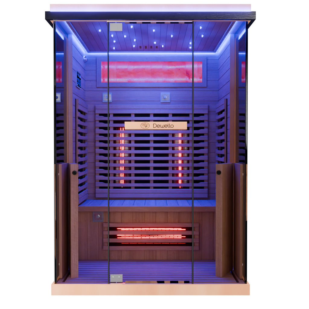 Dewello Infrarotkabine KENORA 130cm x 105cm Infrarot