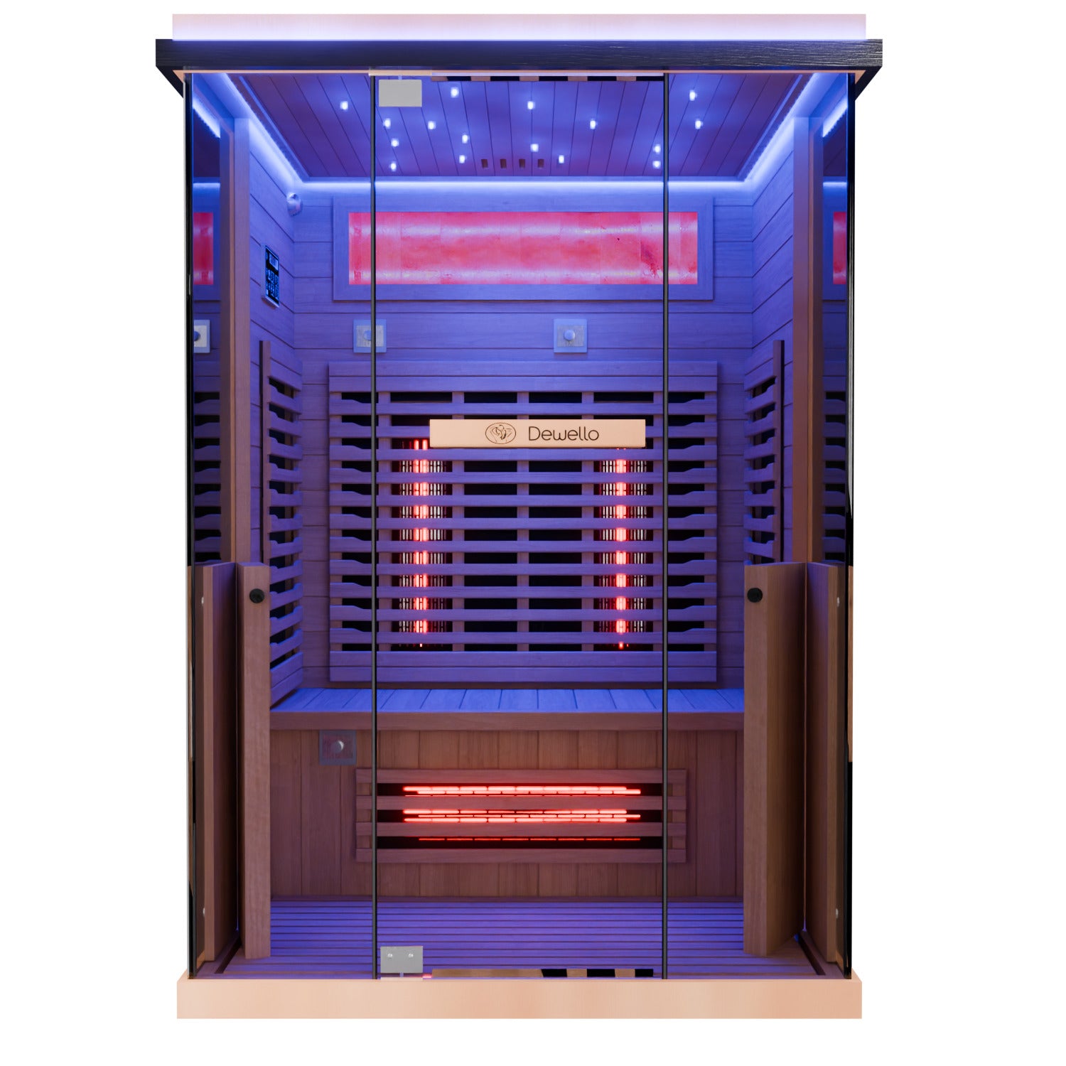 Dewello Infrarotkabine KENORA 130cm x 105cm Infrarot