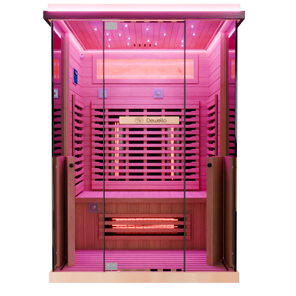 Dewello Infrarotkabine KENORA 130cm x 105cm Infrarot