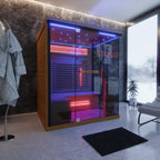 Dewello Infrarotkabine KENORA 160cm x 120cm Infrarotkabine