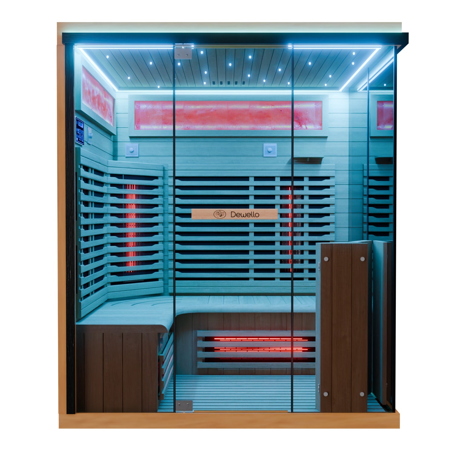 Dewello Infrarotkabine KENORA 160cm x 120cm Infrarotkabine