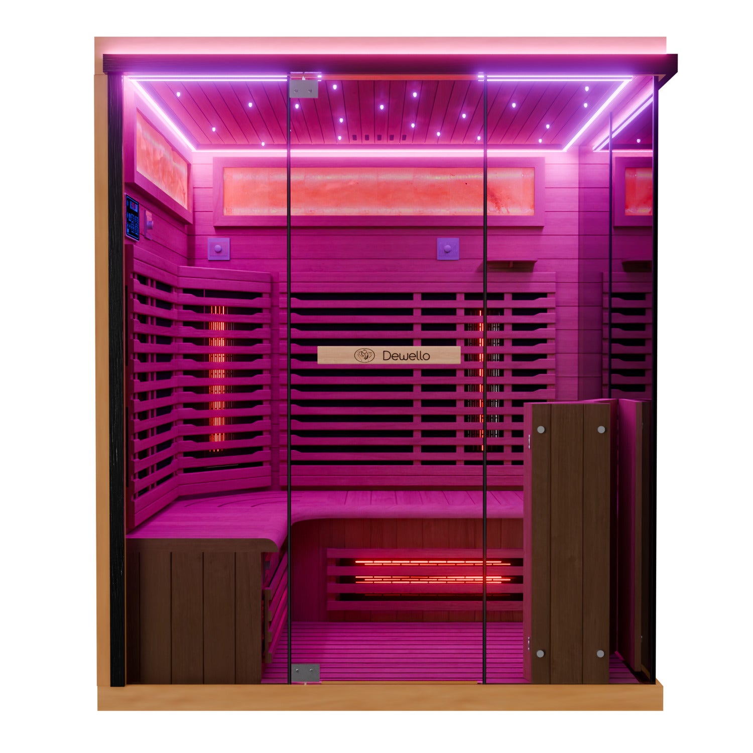 Dewello Infrarotkabine KENORA 160cm x 120cm Infrarotkabine