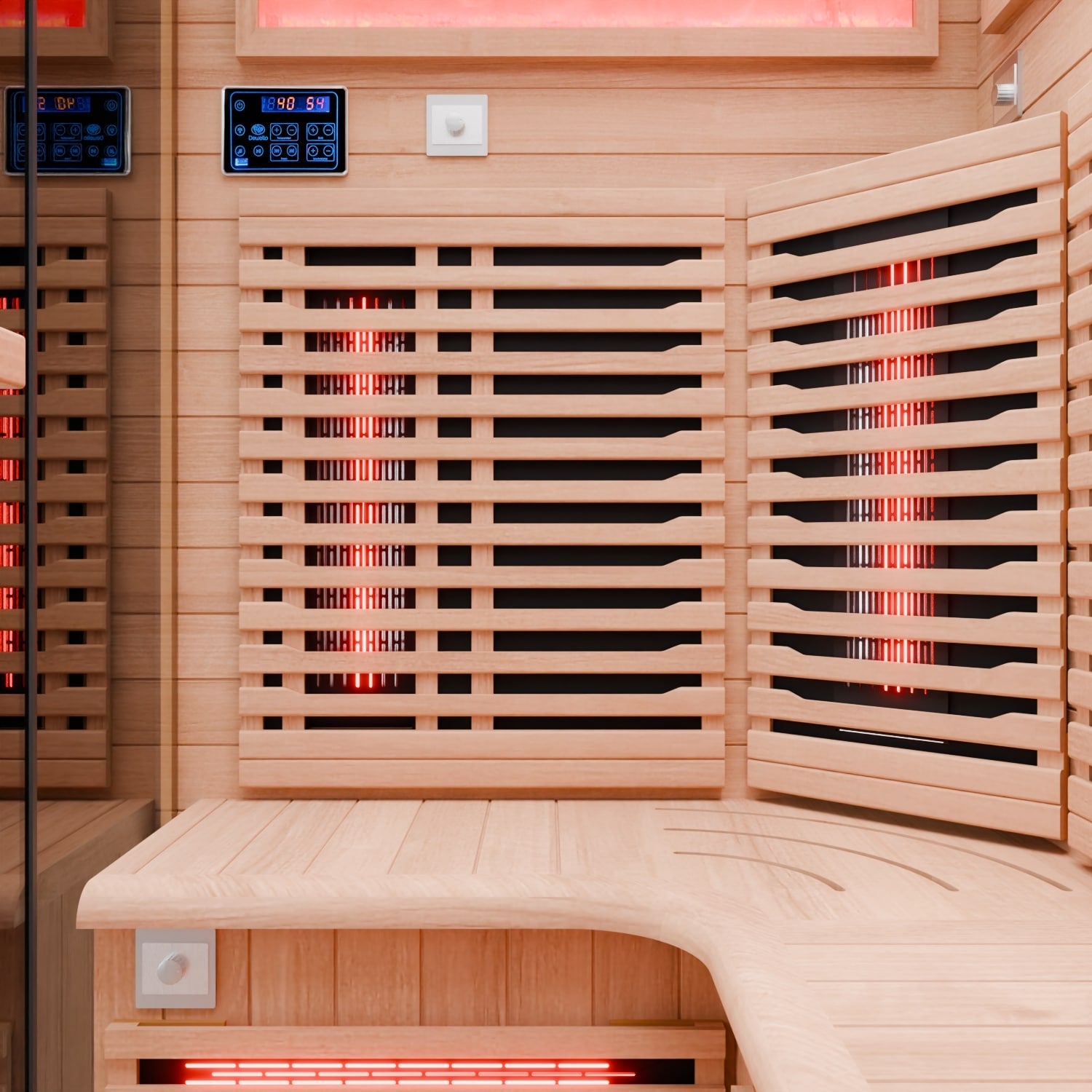 Dewello Infrarotkabine KENORA 160cm x 120cm Infrarotkabine