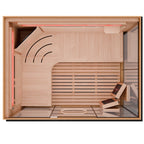 Dewello Infrarotkabine KENORA 160cm x 120cm Infrarotkabine