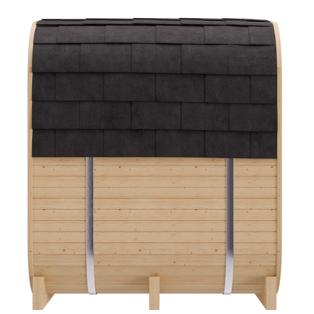 Dewello Cube Infrarot-Fasssauna Gartensauna RICHMOND 200x180