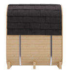 Dewello Cube Infrarot-Fasssauna Gartensauna RICHMOND 200x180