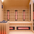 Dewello Cube Infrarot-Fasssauna Gartensauna RICHMOND 200x180